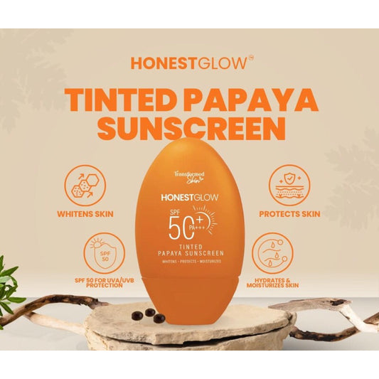 Transformed Skin Honest Glow Tinted Papaya Sunscreen