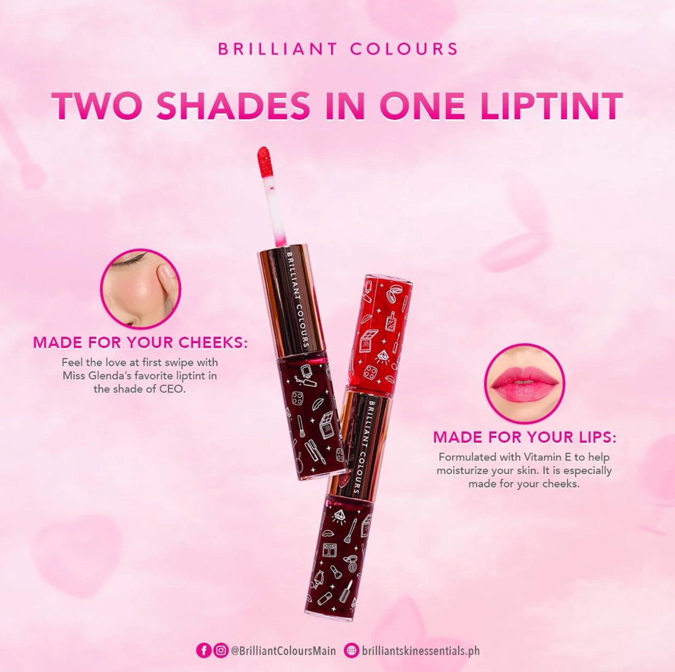 Brilliant Colours Lip & Cheek Tint Duo